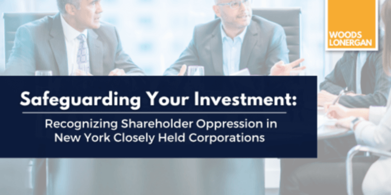 shareholder oppression in ny closely held corporations